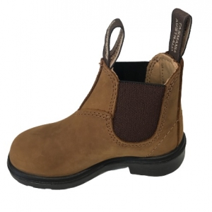 Blundstone elastic sided boot crazy horse brown 