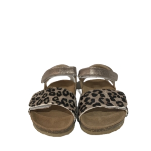 Clic CL-GRASS Sandaal Leopard Eclat met voetbed