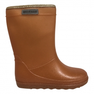 Enfant thermoboots Leather brown glitter 