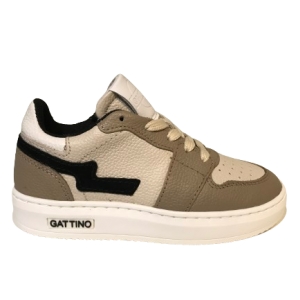Gattino G1015 sneaker Wit Taupe maten 27-41