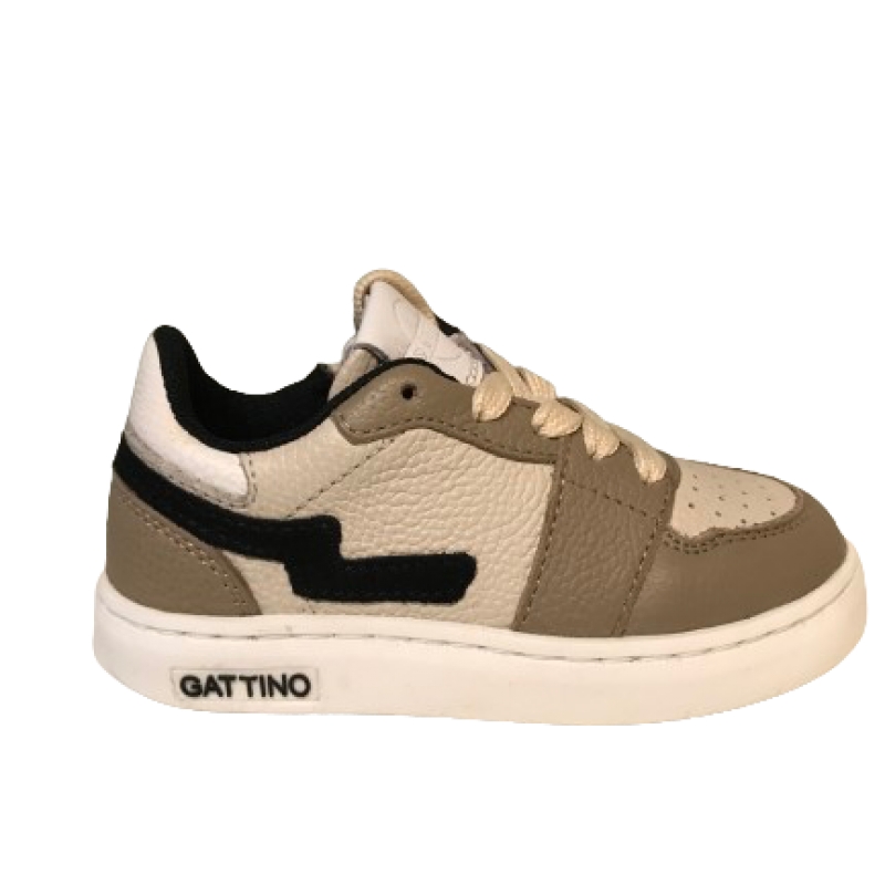 Gattino Y1015 sneaker Wit Taupe maten 21-27