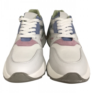 HIP Donna D1784 witte sneaker met diverse kleuraccenten 