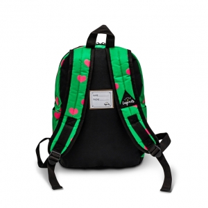 Little Legends heart green backpack one size