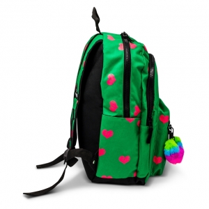 Little Legends heart green backpack one size