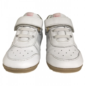 Shoesme baby BP22S020-A white rosa meisjes eerste loopschoentje