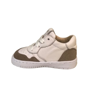 Shoesme BN22S005-A Jongens sneaker flex wit met Beige