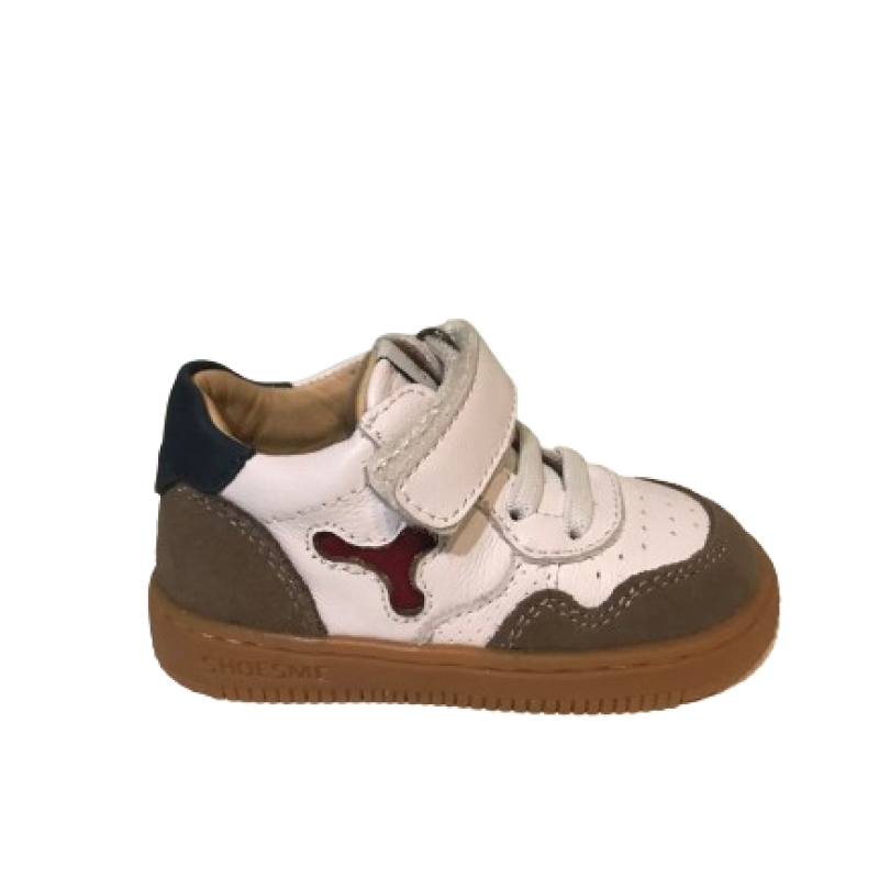 Shoesme BN24S012-A Jongens Babyproof sneaker White Taupe