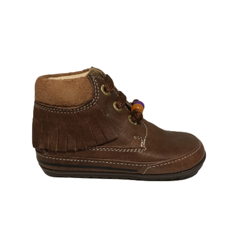 Shoesme BP8W034-A Brown leather Franje